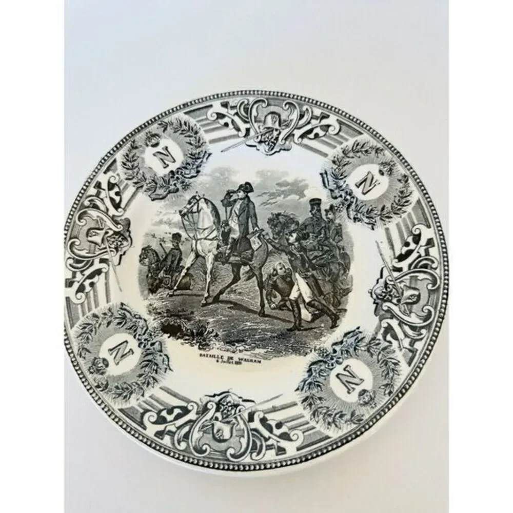 Boch Freres La Louviere Napoleanic‎ Wars Commemorative Plate